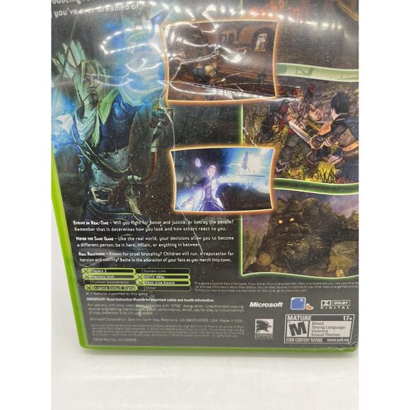 Fable 1 (2004) Black Label Original Microsoft XBox Complete w/Manual - Picture 4 of 9
